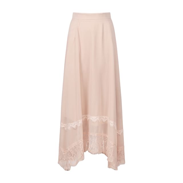 Two-Tone Halter Top with Maxi Skirt and Sash Set