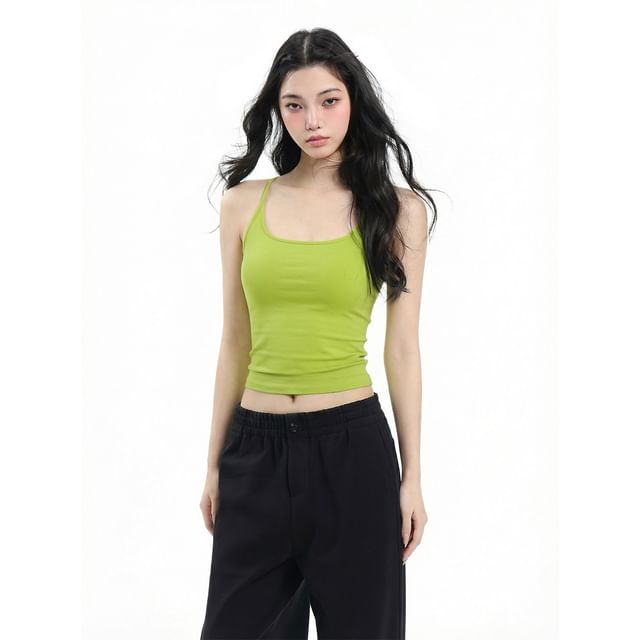 Racerback Sleeveless Basic Top