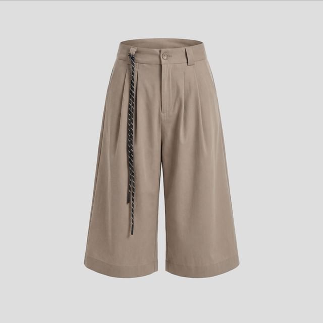 Mid-Waist Wide-Leg Jorts