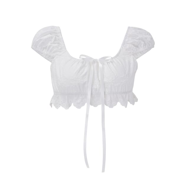 Square Neck Crop Top and Pleated A-Line Mini Skirt Set