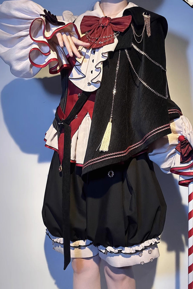 Gorgeous Prince Ensemble with Ruffled Bow Accents