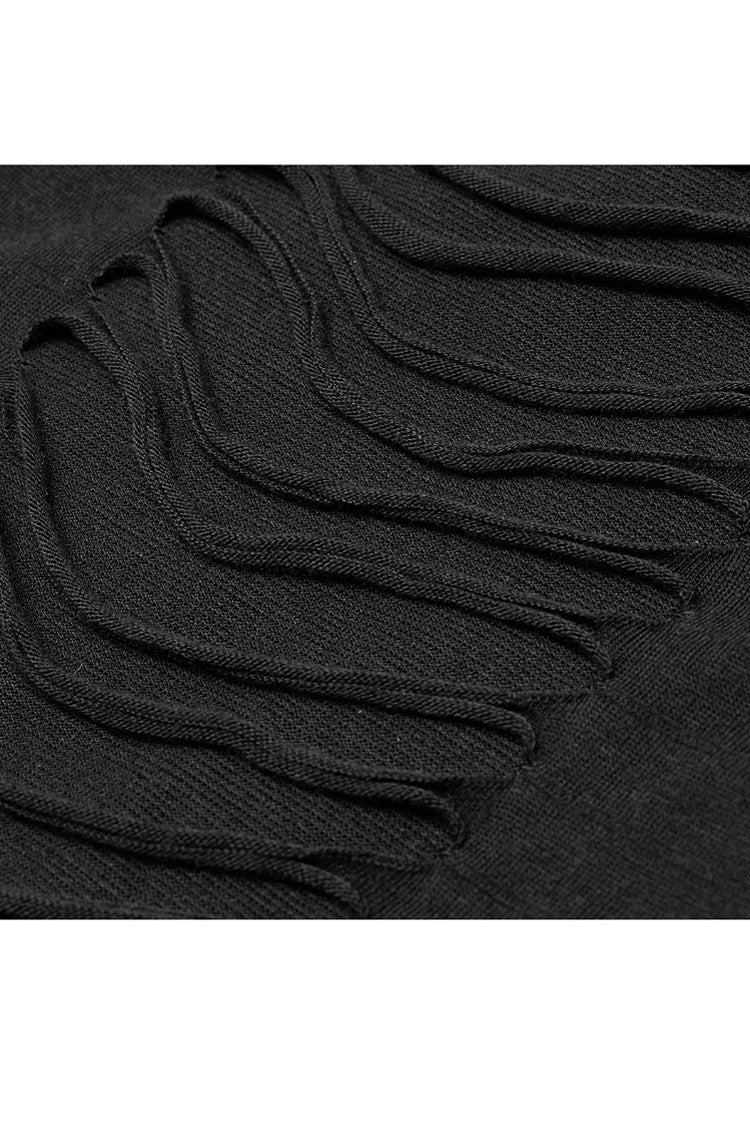 Onyx Grommet Strap Knit Plus-Size Punk Slip Dress for Women
