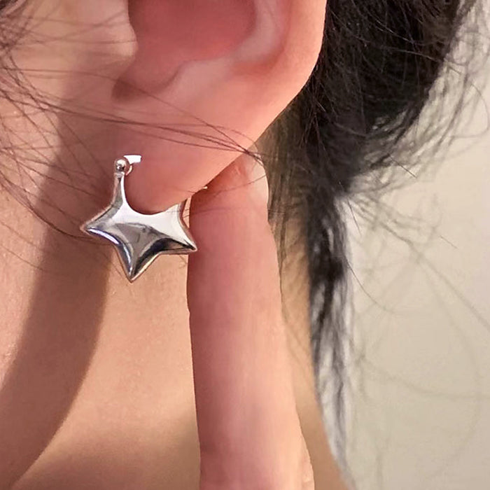 Elegant Sliver Star Earrings