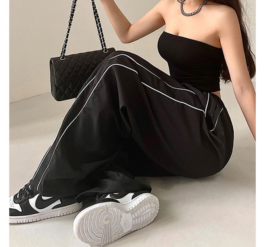 Low Waist Loose-Fit Wide-Leg Sweatpants dd29 MK Kawaii Store