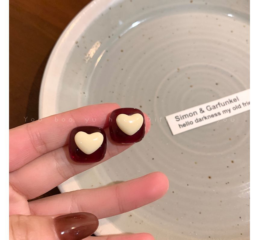 Heart Stud Earring IL31 MK Kawaii Store