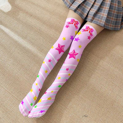 Cute Chic Star Print Lolita Stockings