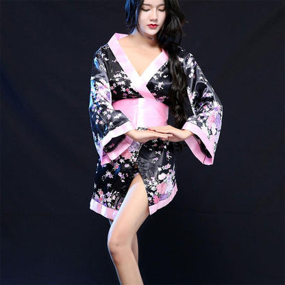 Harajuku Sakura Flower Kimono Lingerie