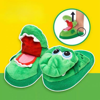 Cute Crocodile Plush Slippers MK Kawaii Store