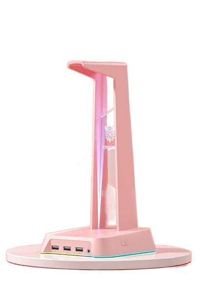 GG Pink Black White RGB USB Headset Stand ON941 MK Kawaii Store