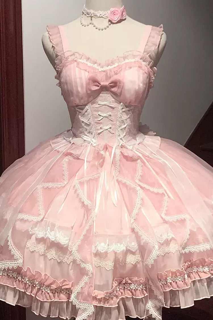 Glaze Fantasy JSK Dress with Ruffled Bodice - 5 Colors