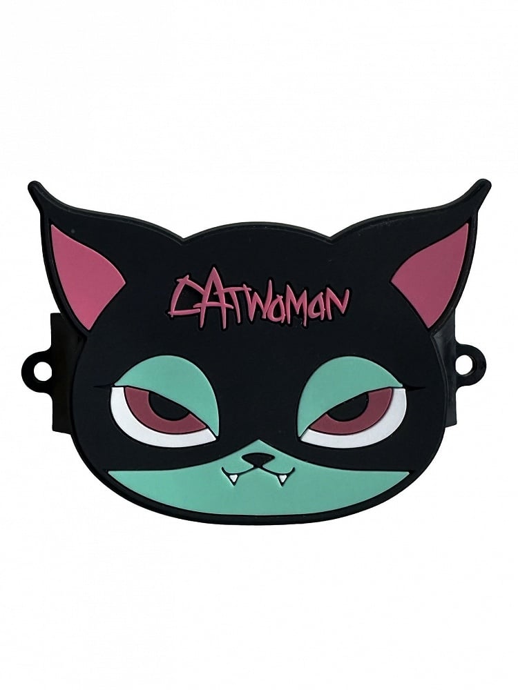 Cat Black Back Phone and Green Clip Gothic Pink Mobile