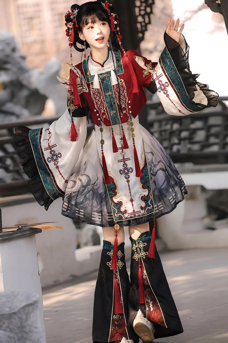 Elegant Chinese Style Lolita Dress with Stand Collar