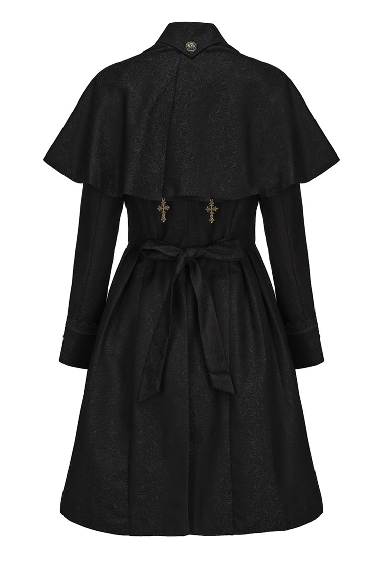 Noir Long Sleeve Ouji Fashion Vintage Elegant Prince Long Coat - The Eternal Sea of Hope