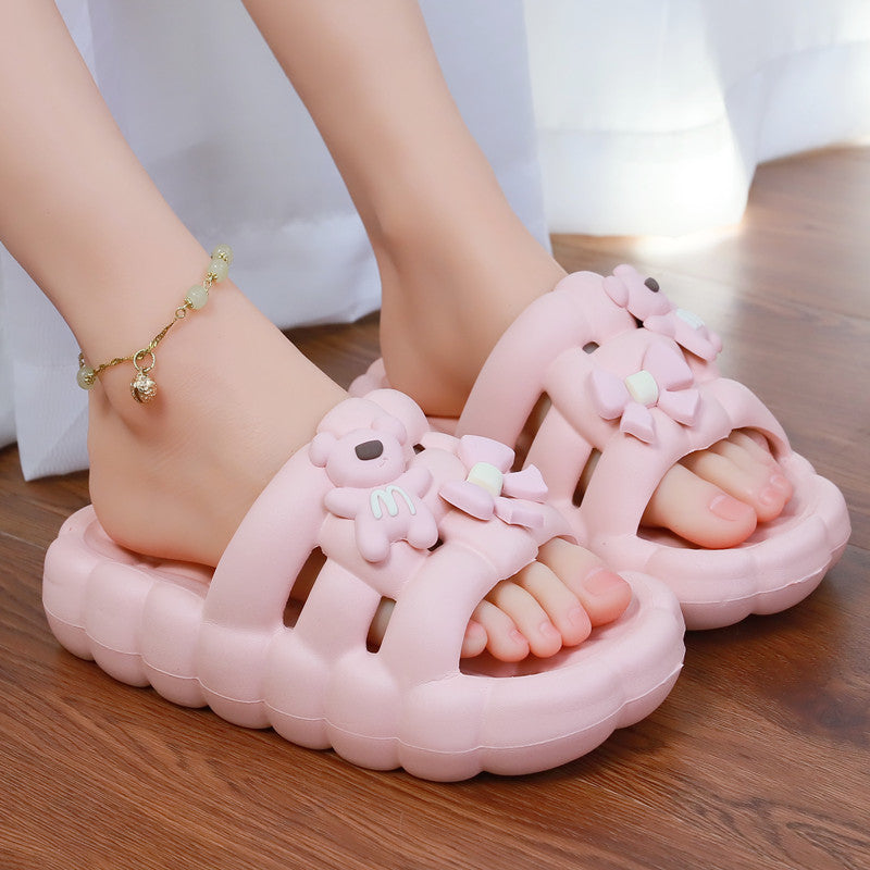 6 Color Soft Bear and Bow Summer Sandals ON885 MK Kawaii Store