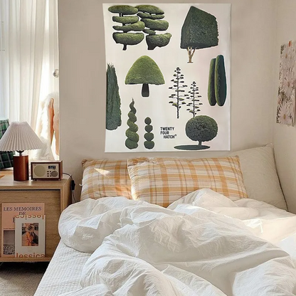 Plant Trees Wall Tapestry