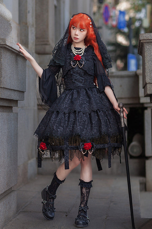 Apprentice Witch Gothic Lace Skirt