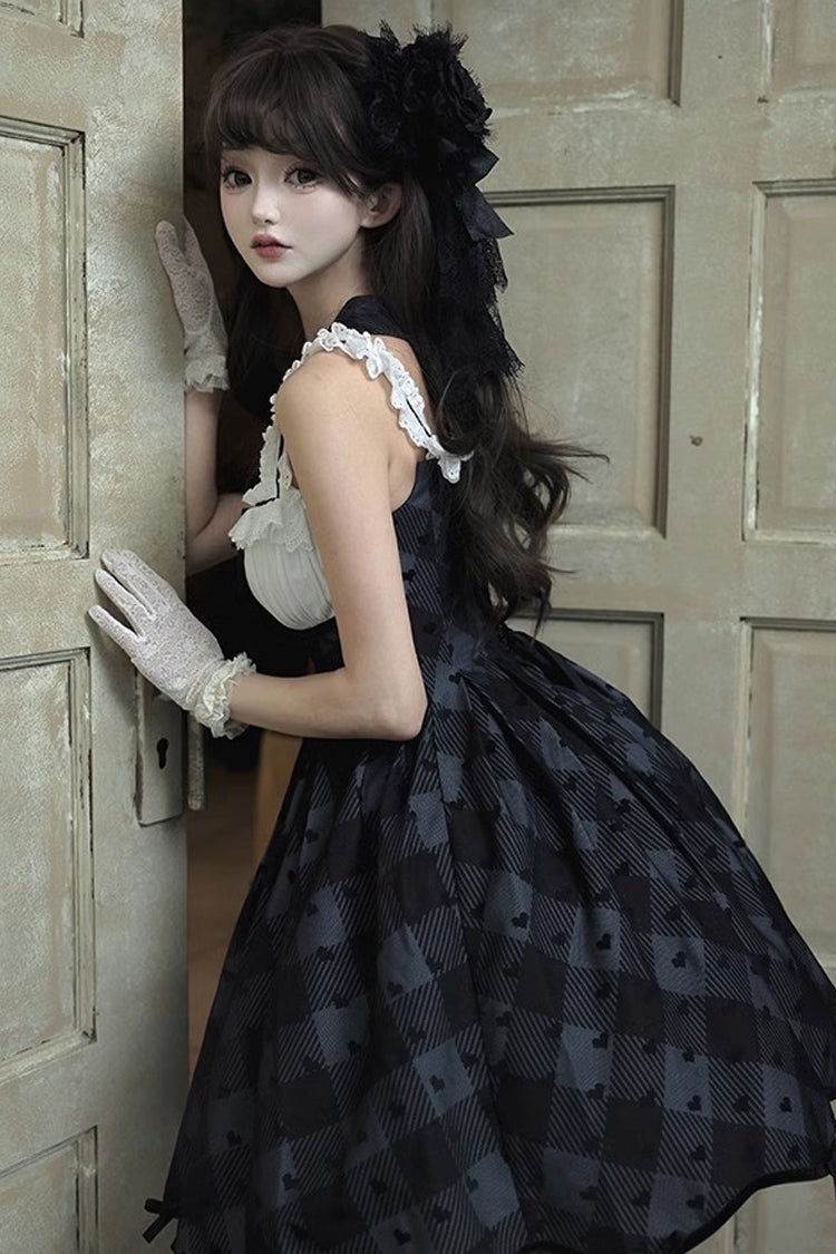 Short Plaid Princess Dress with Sweet Elegance