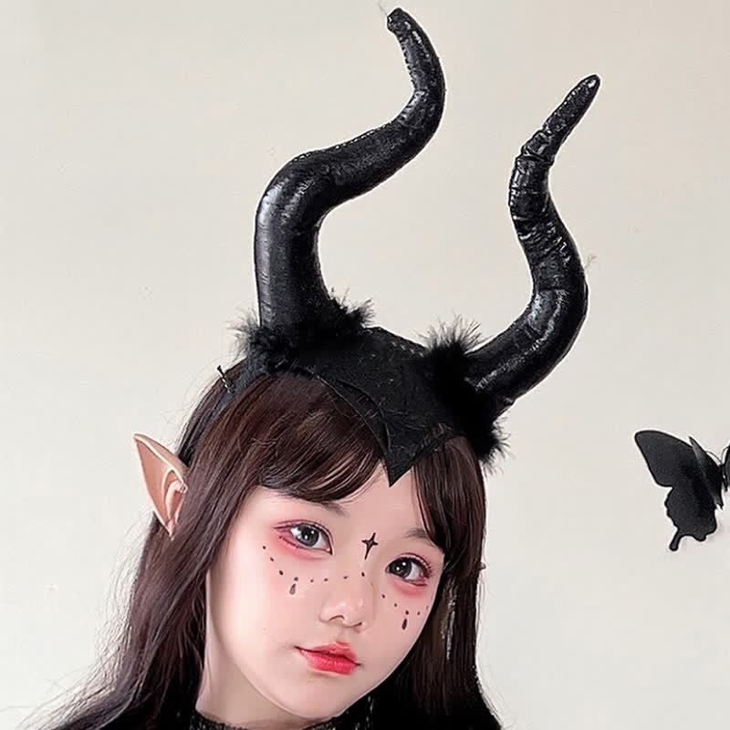 Demon Horn Headband Halloween Hair Accessory