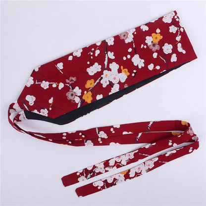 Aesthetic Print Lace Up Hanfu Waistband