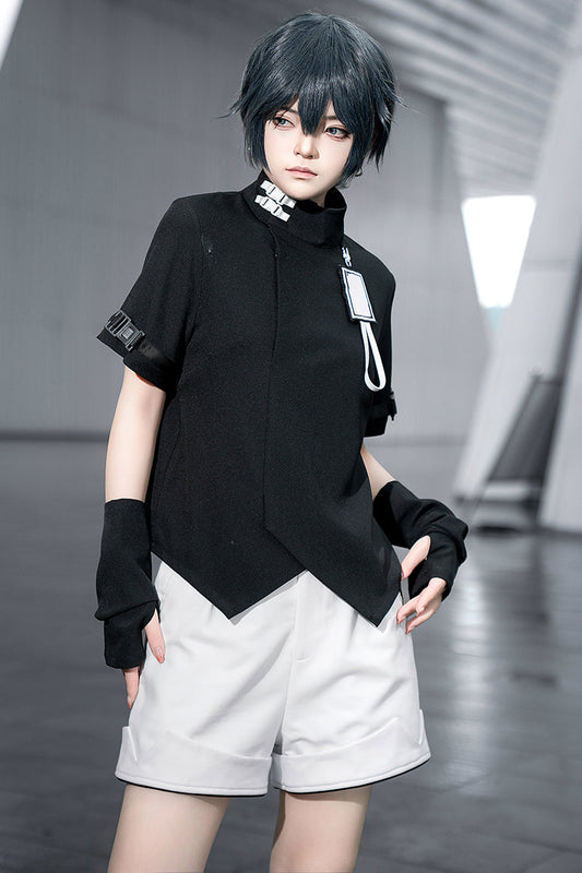 Ouji Fashion Prince Stand Collar Short Sleeve Lolita Blouse