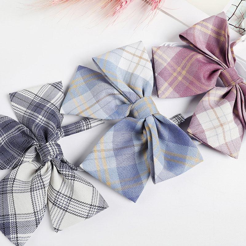 Plaid Japanese JK Bow Tie Shirt Accessories