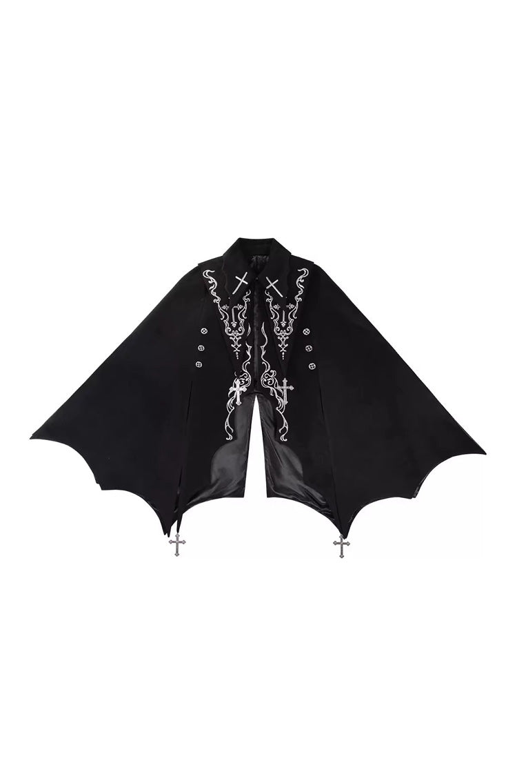 Embroidered Ouji Cloak and Shorts Set for Gothic Style