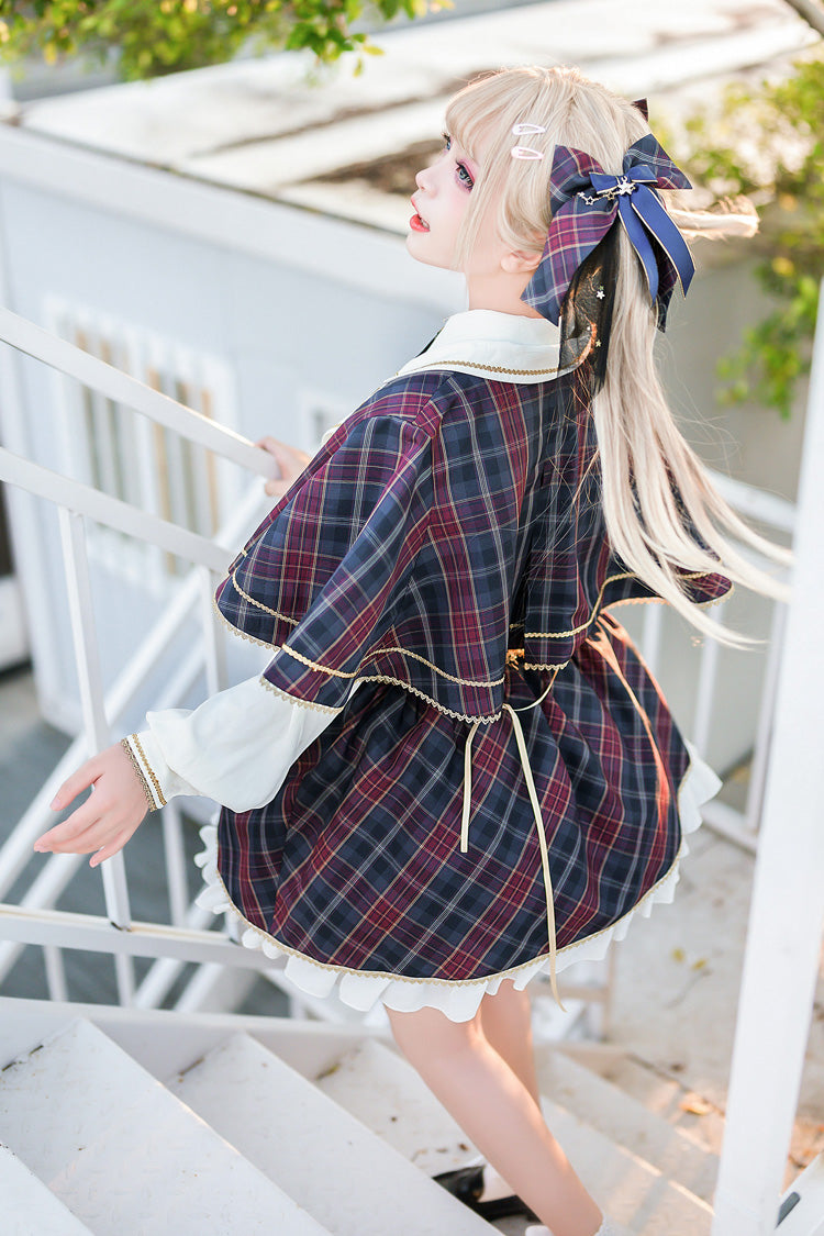 Multi-Color Plaid Ruffle Skirt