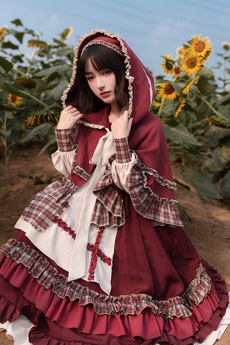 Red Riding Hood Ruffled Sweet Lolita Gown