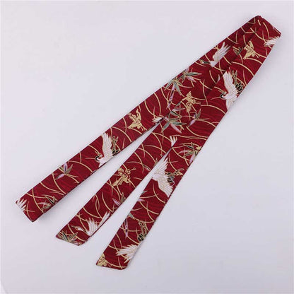 Vintage Red Lace Up Hanfu Hairband