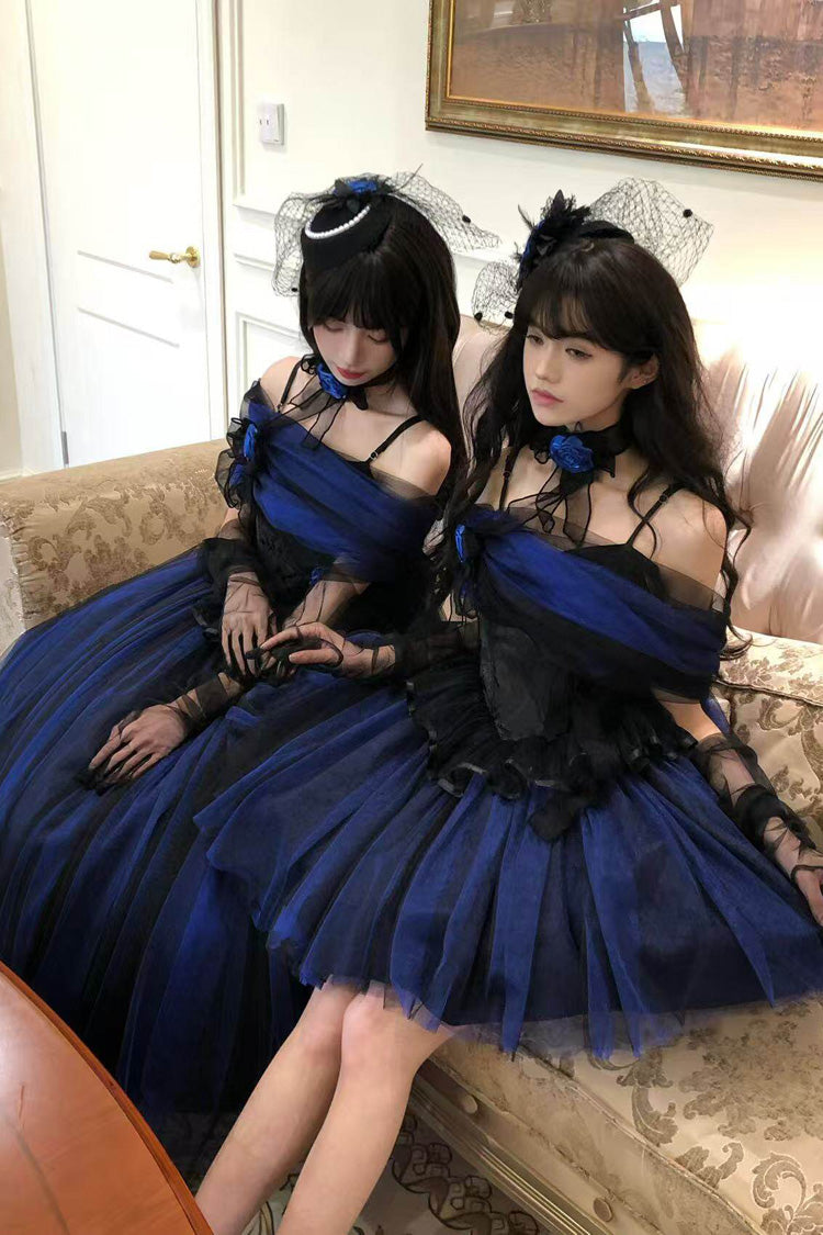 Off Shoulder Ruffled Lace Gothic Lolita Dress