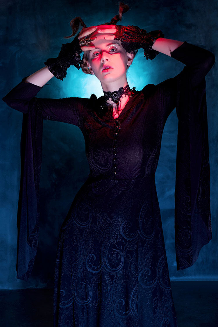 Hooded Knitted Long Sleeves Gothic Lolita Dress