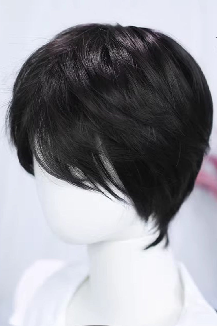 Androgynous Daily Black Wig with Natural Cool Vibe