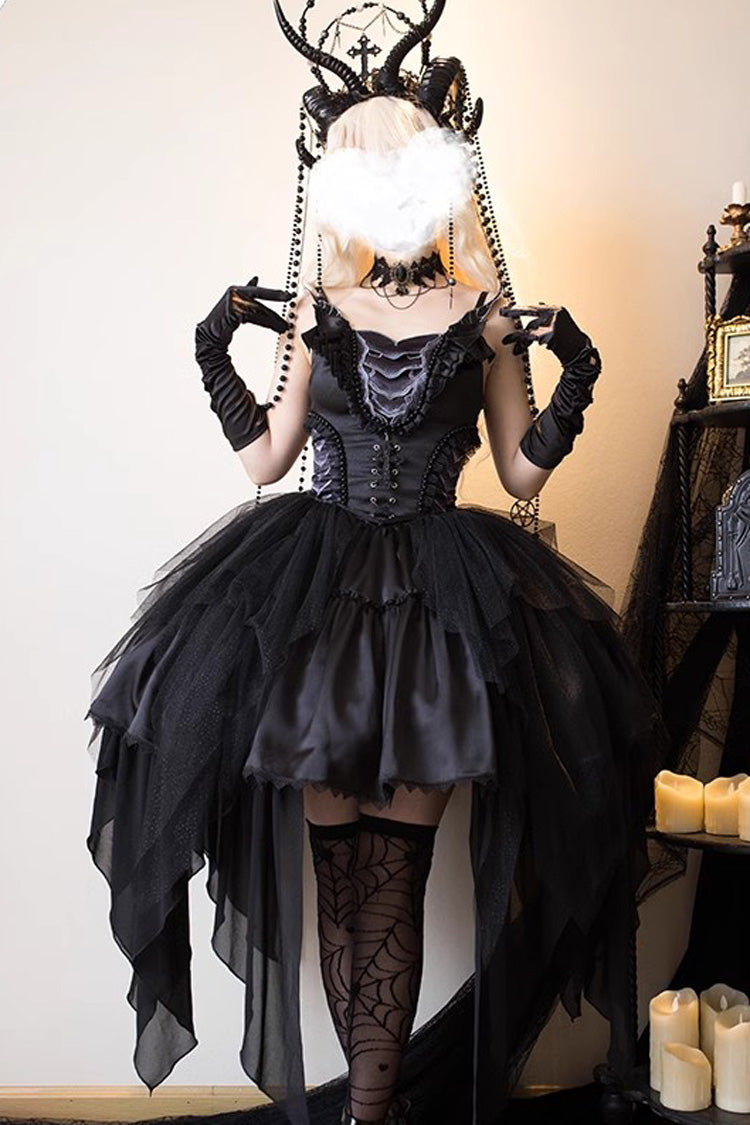 Gothic Lace-Up Elegant Lolita Dress
