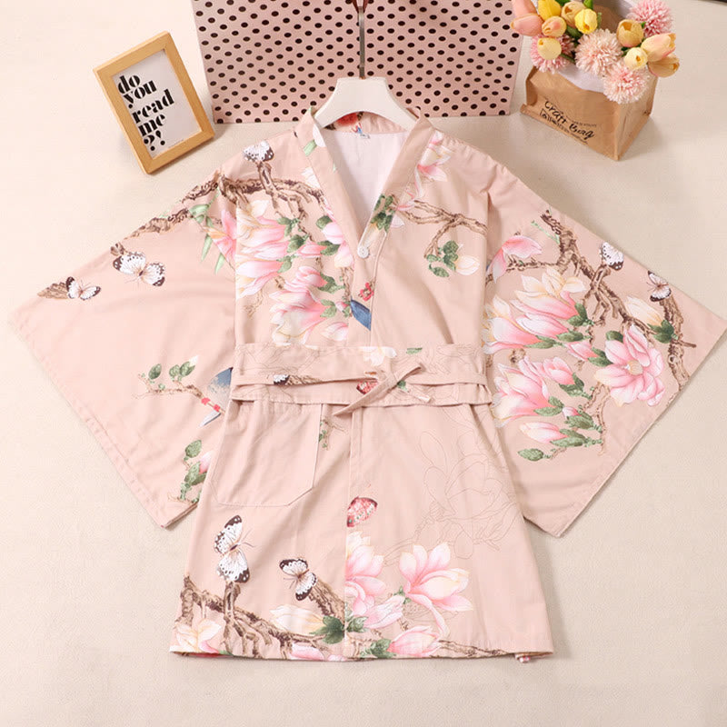 Cotton Pink Flowers Print Pajamas