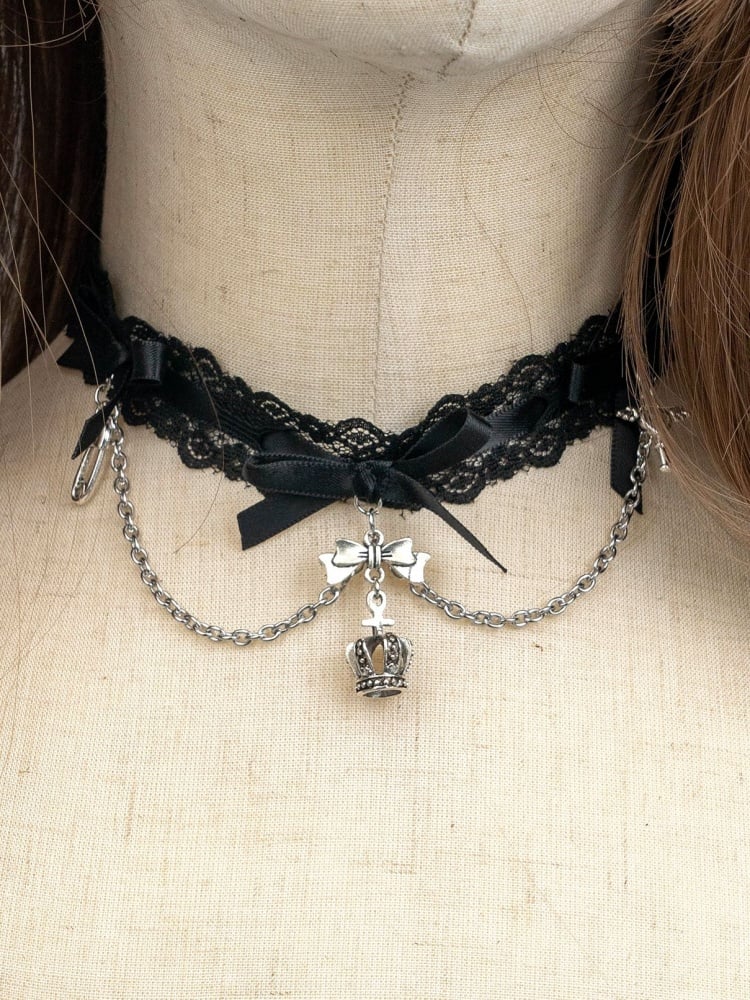 Lolita Bowknots Gothic Choker