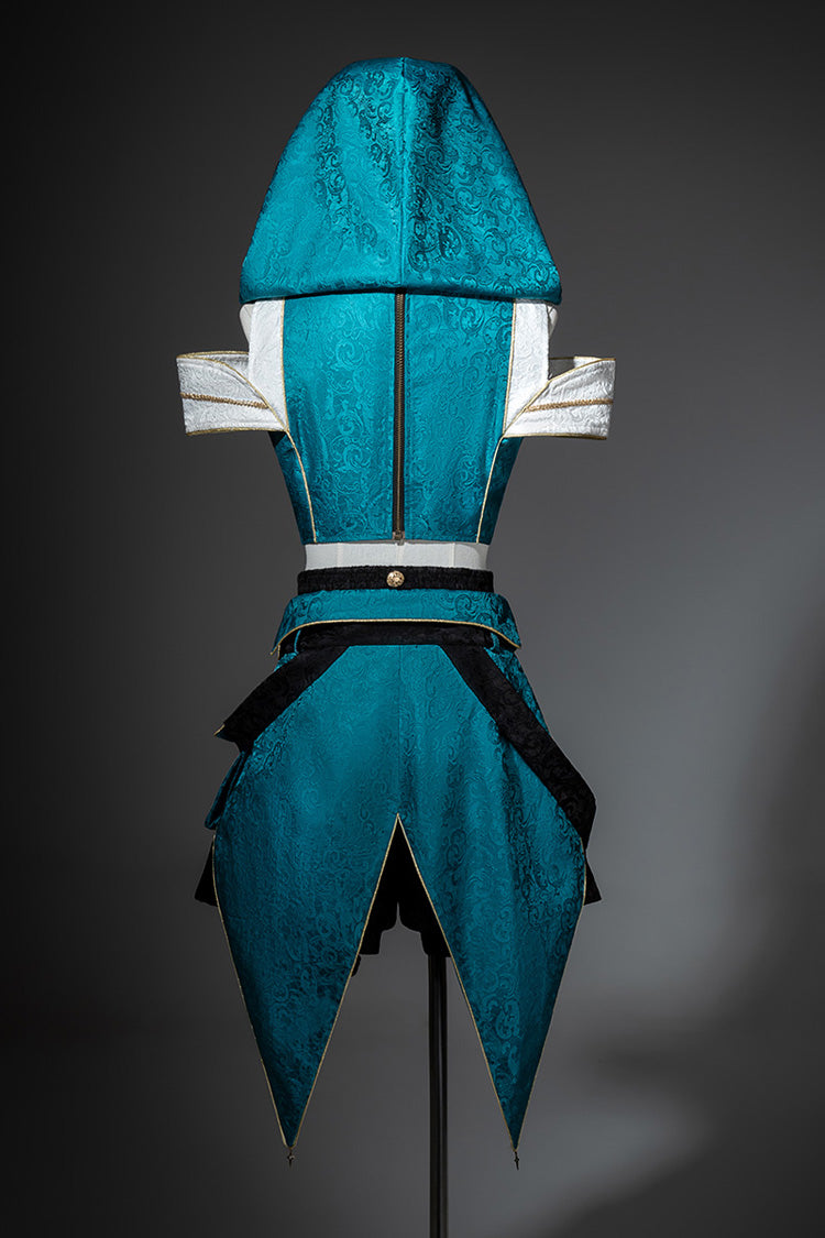 Traveler's Outfit Hooded Embroidery Ouji Set - Handsome Lolita