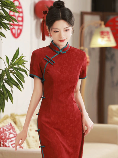 Lucky Red Cheongsam Dress