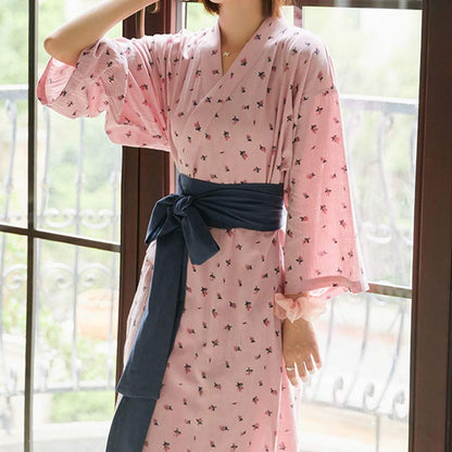 Flower Bowknot Lace Up Pajamas