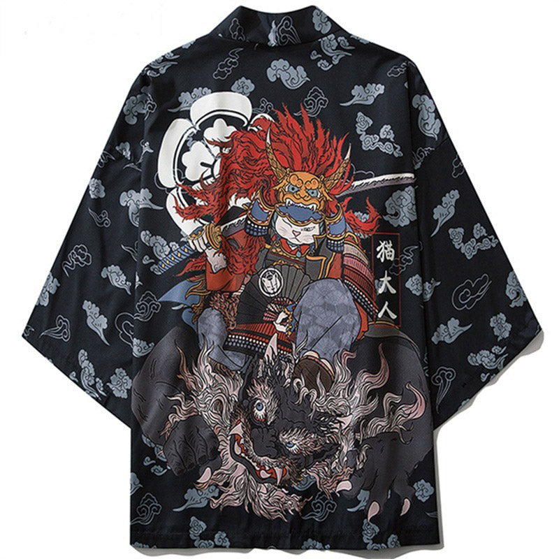 Vintage Anime Sakura Kimono Outerwear Sun Protective