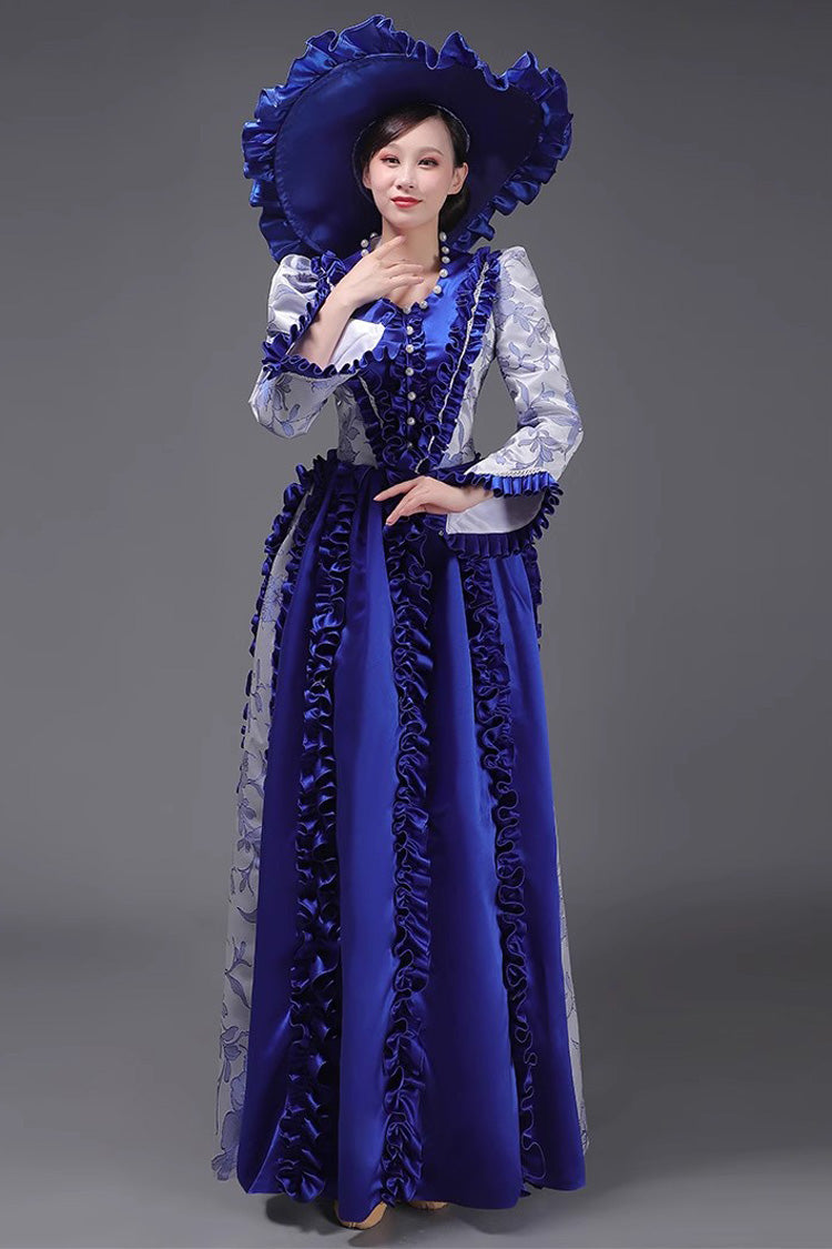Victorian Princess Gown with Long Sleeves - Elegant