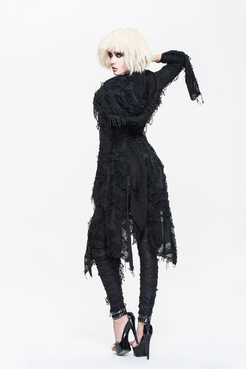 Ragged Sleeve Punk Long Coat