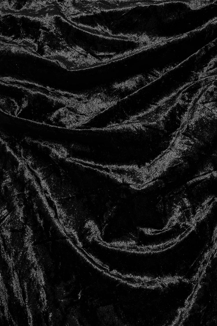 Gothic Fishtail Skirt with Batwing Embroidery & Lace Trim
