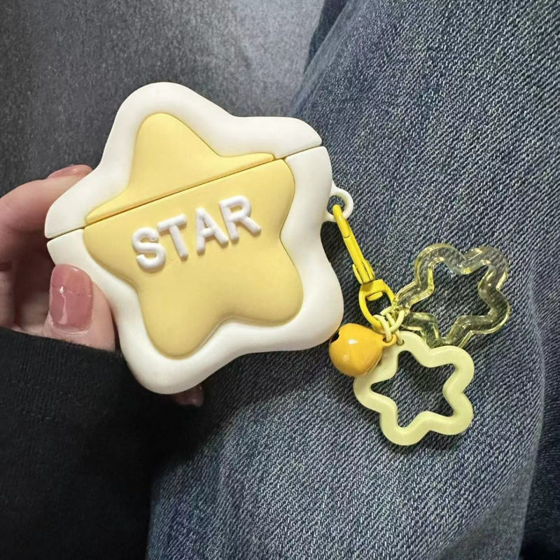 Yellow Star Airpods Case