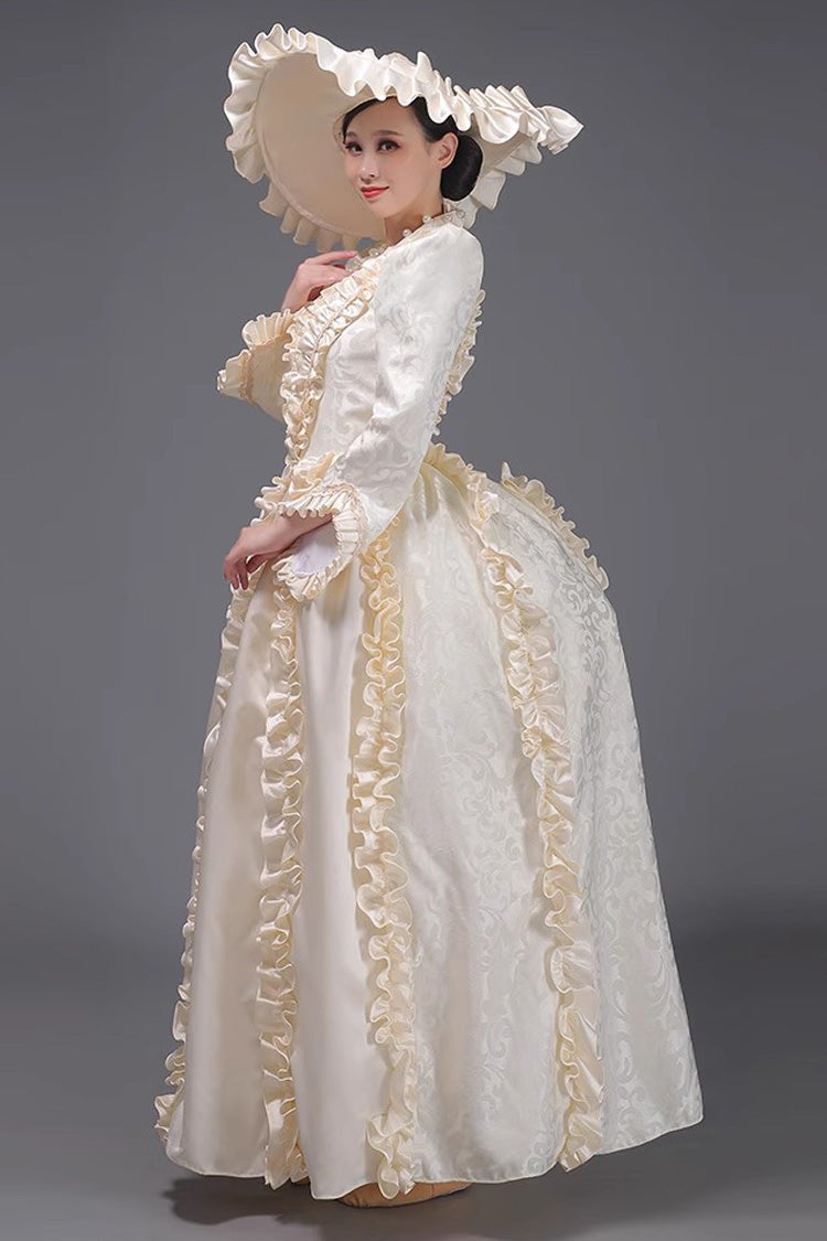 Victorian Princess Gown with Long Sleeves - Elegant