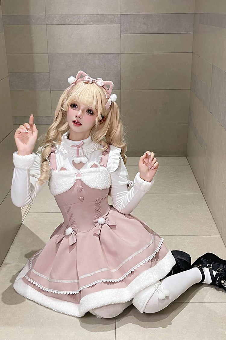 Star Meow Double Bowknot Sweet Lolita Jumper Dress