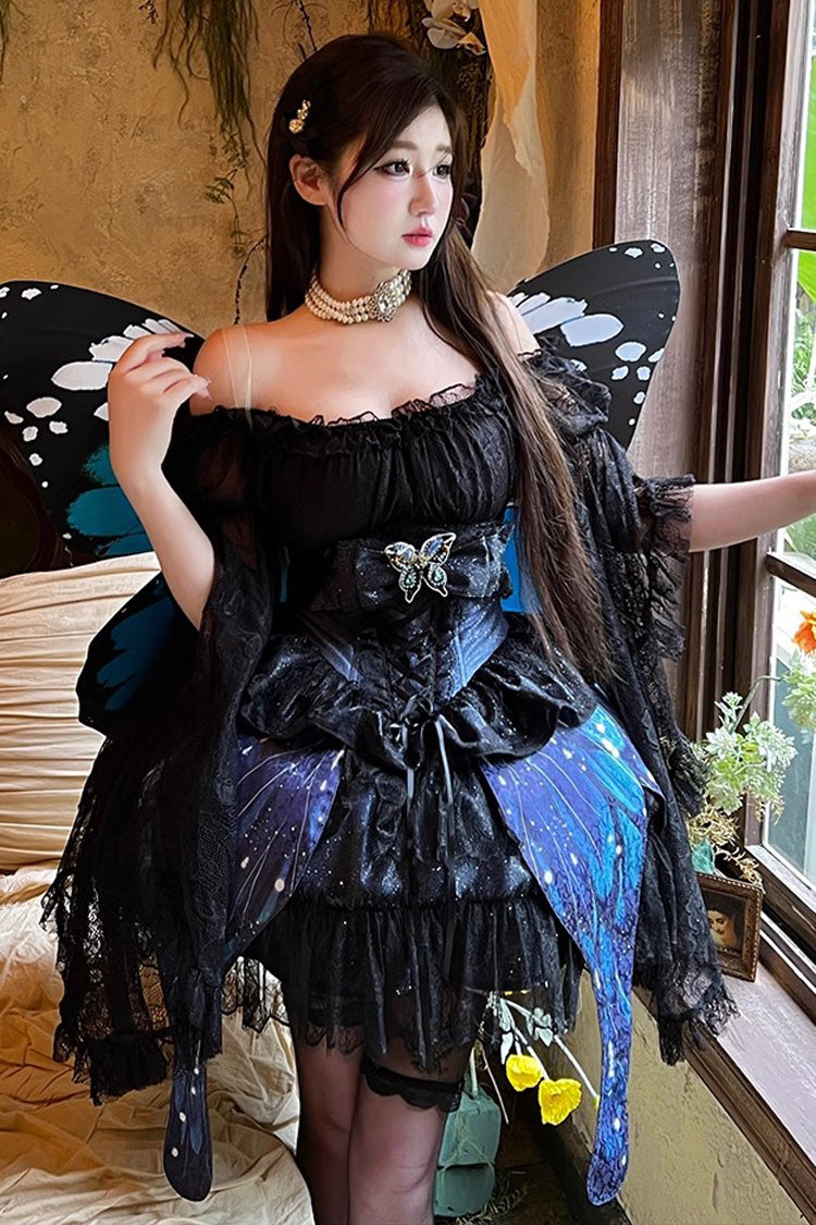 Sparkling Butterfly Bowknot Sweet Skirt