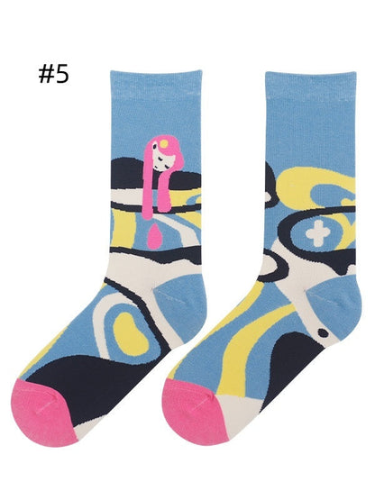 Lolita Cartoon Calf Socks