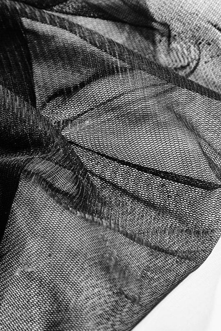 Men's Gothic Hooded Sweater with Ripped Details