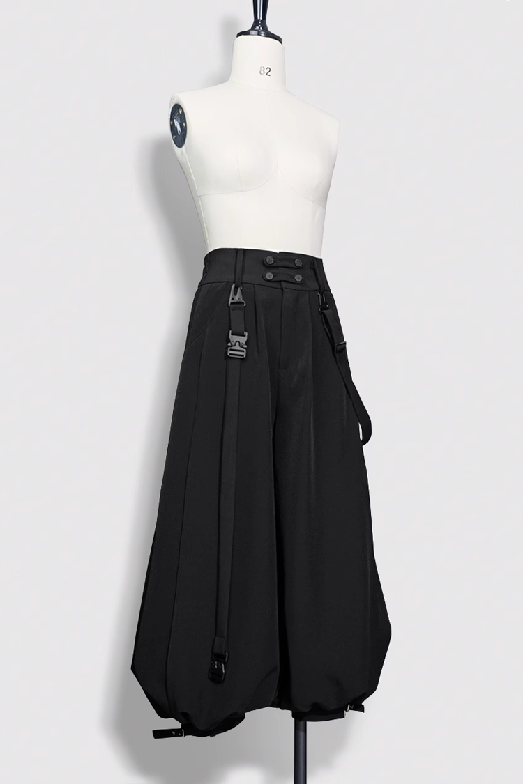 Cool Rabbit Ouji Lolita Trousers in Black Functional Design
