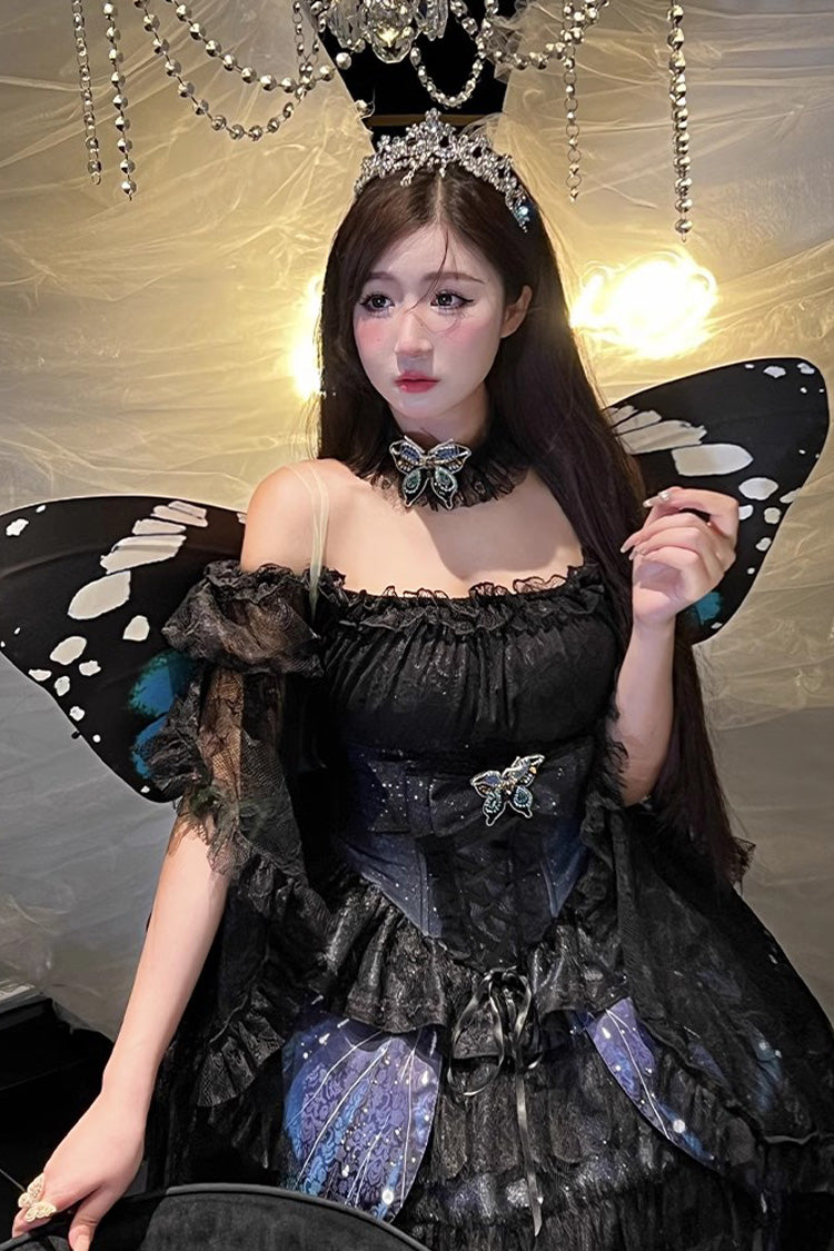 Sparkling Butterfly Bowknot Sweet Skirt